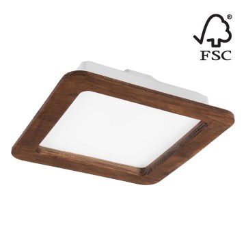 Lampada LED da incasso WOODY SPOT LED/17W/230V 3000K ciliegio 18,5x18,5 cm