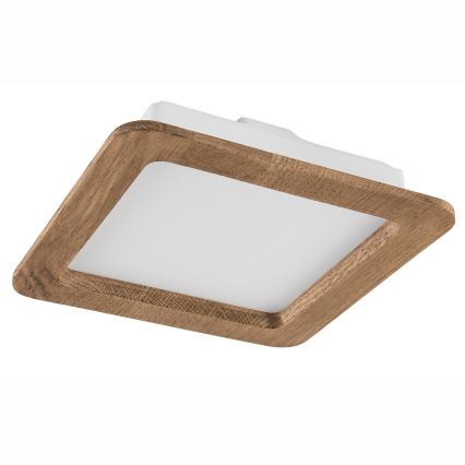 Lampada LED da incasso WOODY SPOT LED/17W/230V 3000K noce 18,5x18,5 cm