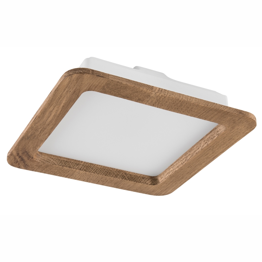 Lampada LED da incasso WOODY SPOT LED/17W/230V 3000K noce 18,5x18,5 cm