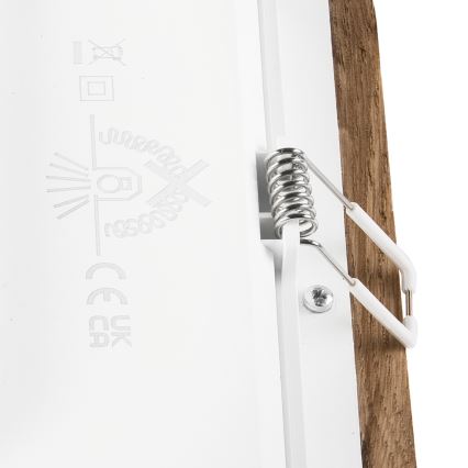 Lampada LED da incasso WOODY SPOT LED/17W/230V 3000K noce 18,5x18,5 cm