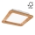 Lampada LED da incasso WOODY SPOT LED/17W/230V 3000K quercia 18,5x18,5 cm