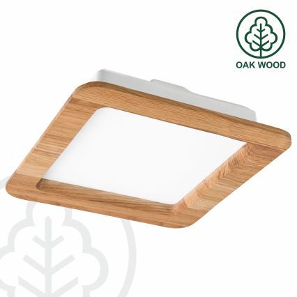 Lampada LED da incasso WOODY SPOT LED/17W/230V 3000K quercia 18,5x18,5 cm