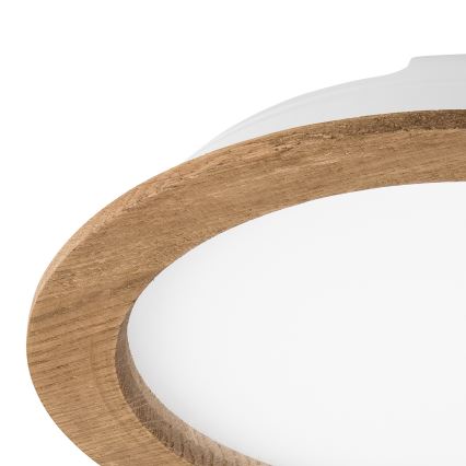 Lampada LED da incasso WOODY SPOT LED/23,5W/230V 4000K noce ø 23,5 cm