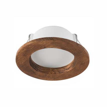 Lampada LED da incasso WOODY SPOT LED/5,5W/230V 4000K ciliegio ø 10 cm