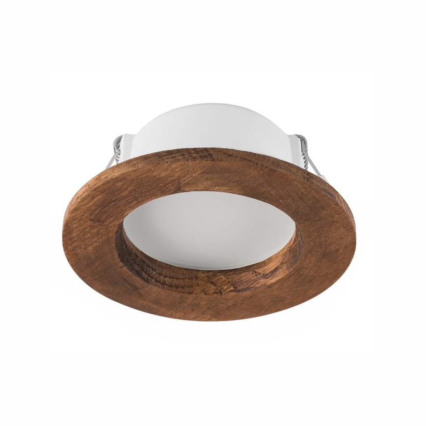 Lampada LED da incasso WOODY SPOT LED/5,5W/230V 4000K ciliegio ø 10 cm