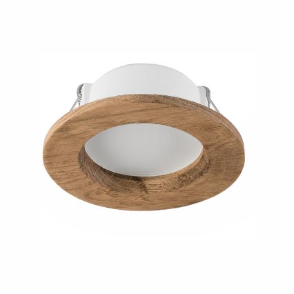 Lampada LED da incasso WOODY SPOT LED/5,5W/230V 4000K noce ø 10 cm