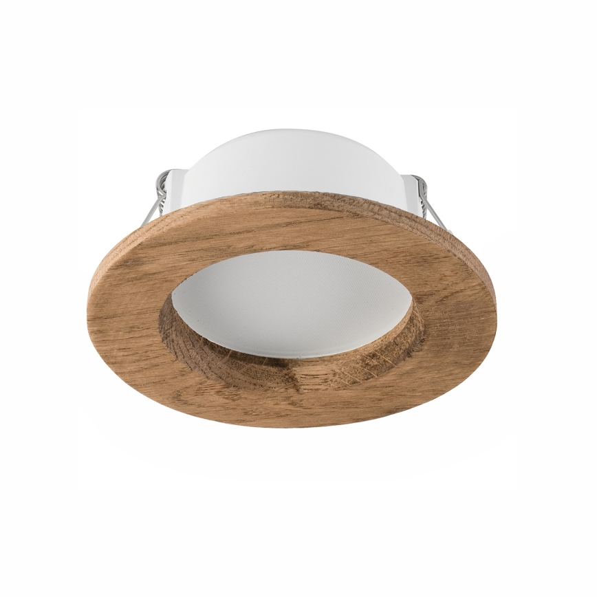 Lampada LED da incasso WOODY SPOT LED/5,5W/230V 4000K noce ø 10 cm