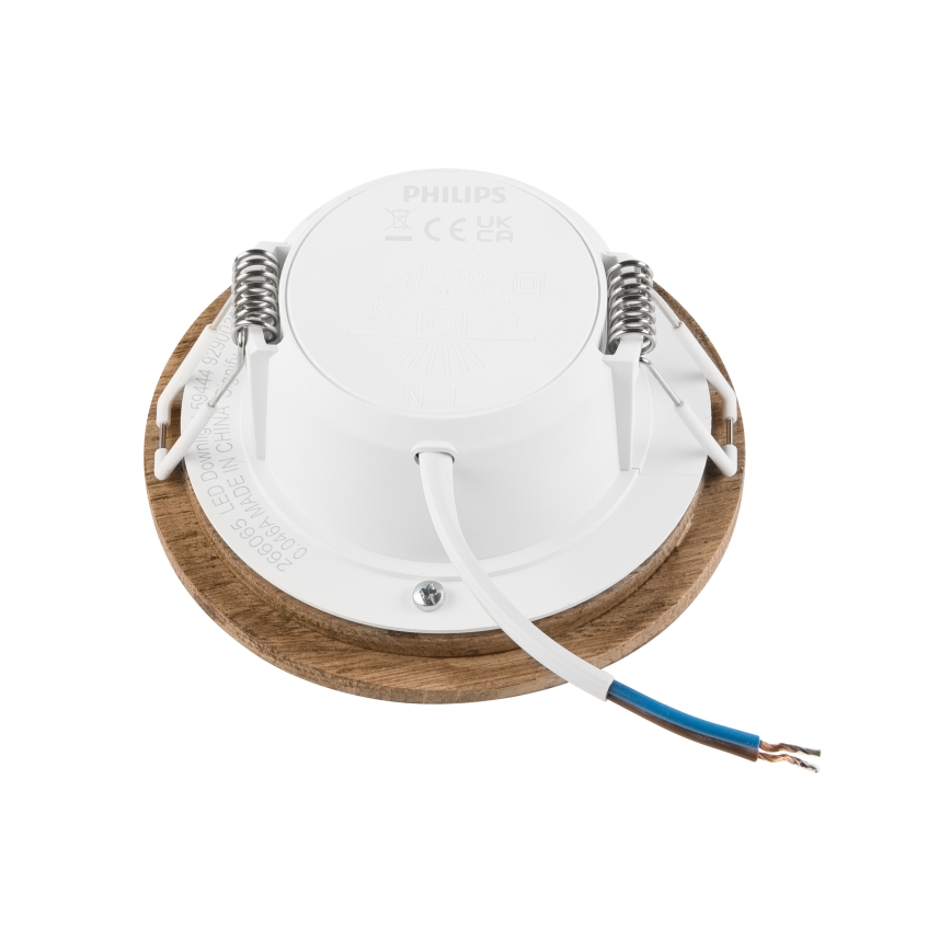 Lampada LED da incasso WOODY SPOT LED/5,5W/230V 4000K noce ø 10 cm