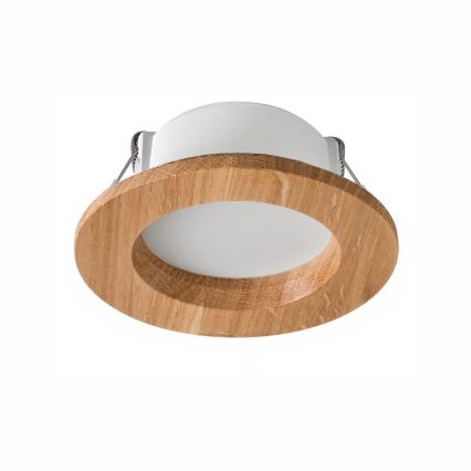 Lampada LED da incasso WOODY SPOT LED/5,5W/230V 4000K quercia ø 10 cm