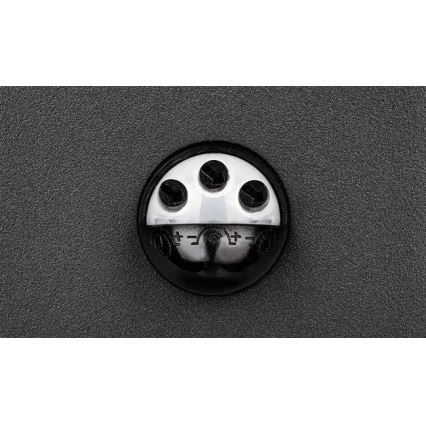 Lampada LED da parete per esterni con sensore LED/9W/230V 4000K IP44 nera