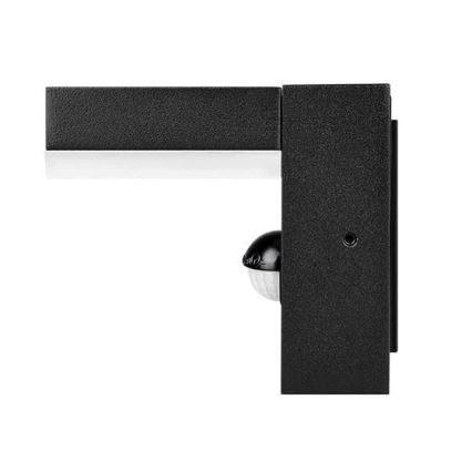 Lampada LED da parete per esterni con sensore LED/9W/230V 4000K IP44 nera