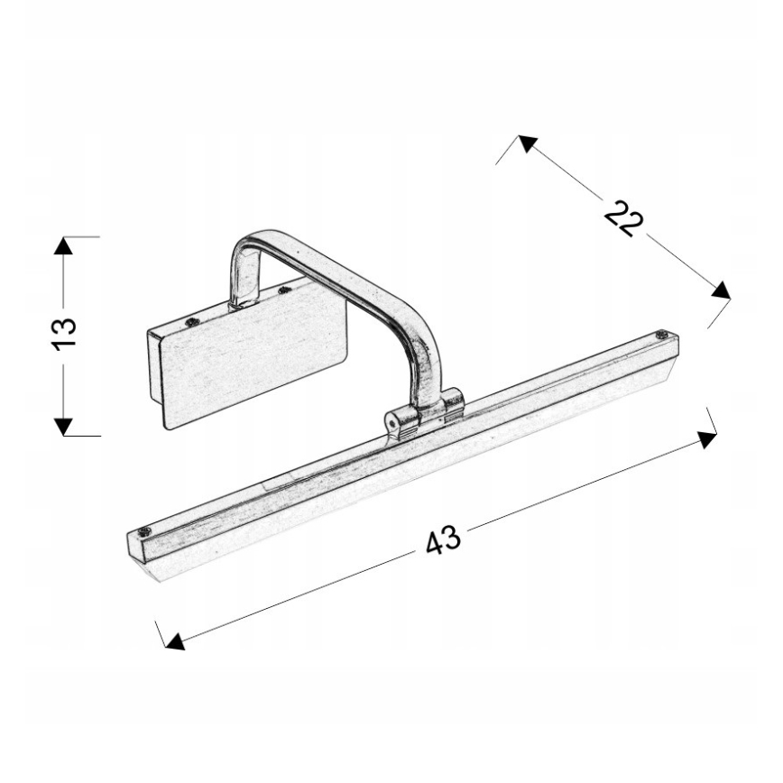Lampada LED da quadro HANG LED/8W/230V