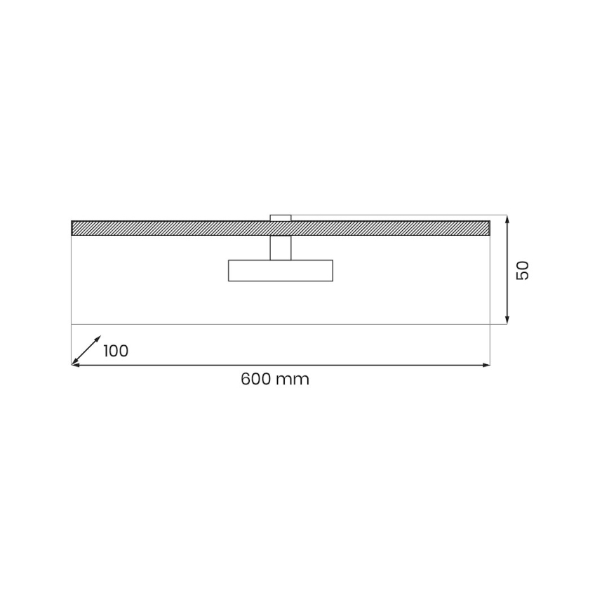 Lampada LED da quadro PRADO LED/11W/230V cromo lucido