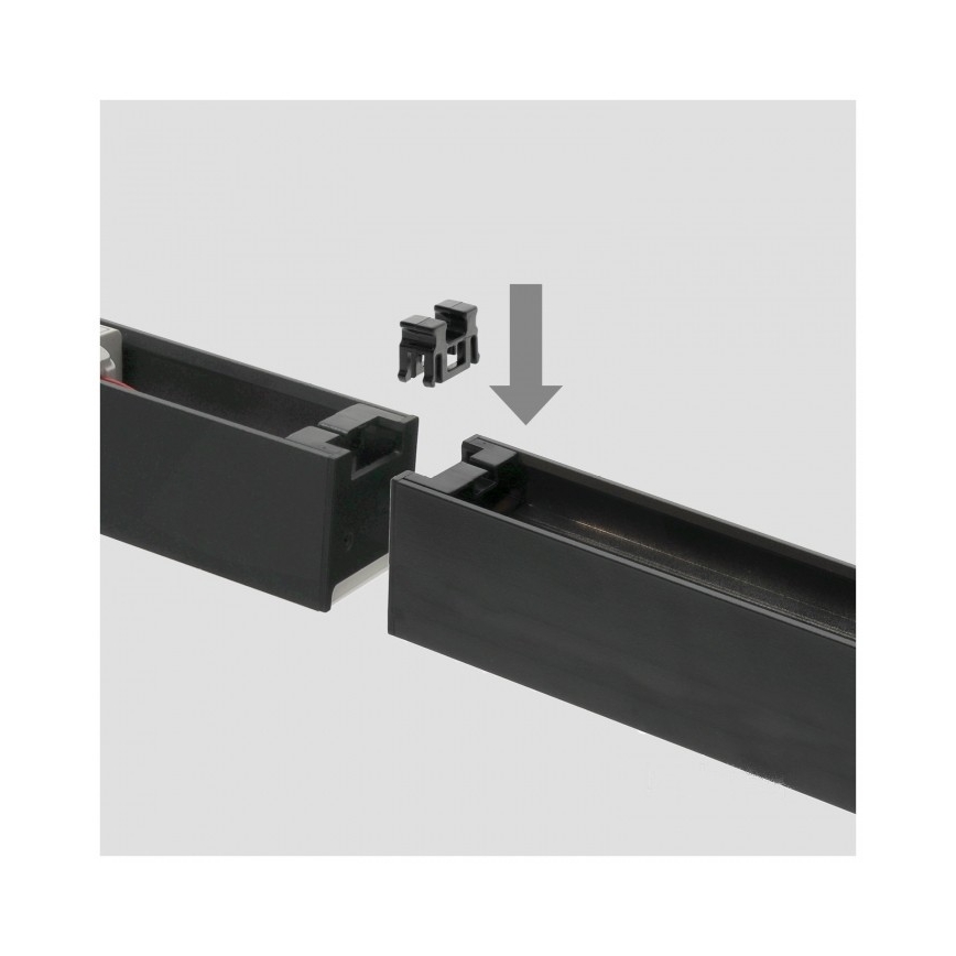 Plafoniera/sospensione LED KOLINE LED/40W/230V 3000/4000/6500K 120 cm nera