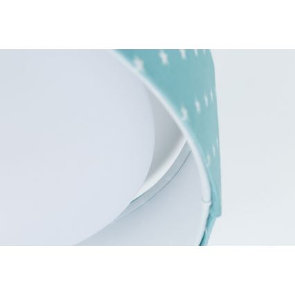 Lampada da soffitto LED per bambini GALAXY KIDS LED/24W/230V stelle turchese/bianco