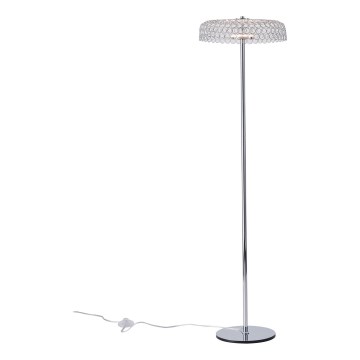Lampada LED da terra LED/10W/230V 3000K cromo lucido