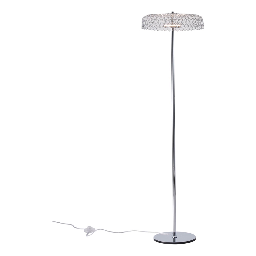 Lampada LED da terra LED/10W/230V 3000K cromo lucido