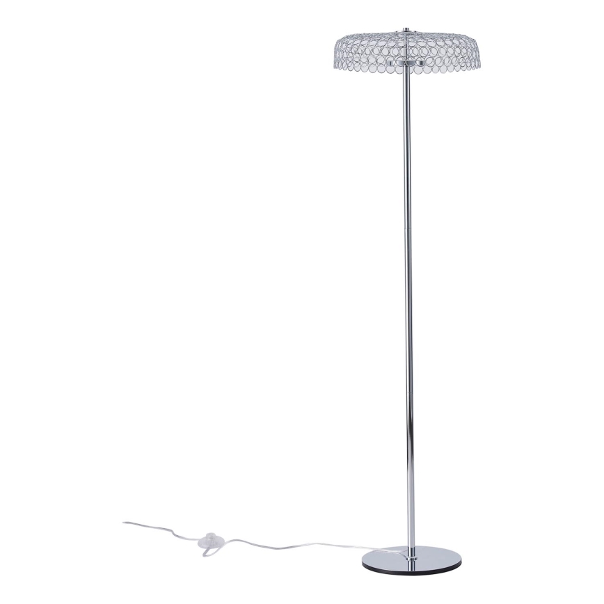 Lampada LED da terra LED/10W/230V 3000K cromo lucido