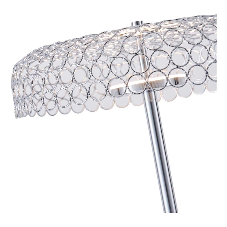 Lampada LED da terra LED/10W/230V 3000K cromo lucido