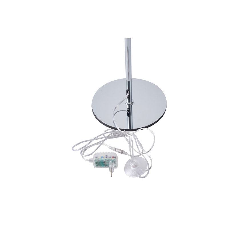 Lampada LED da terra LED/10W/230V 3000K cromo lucido