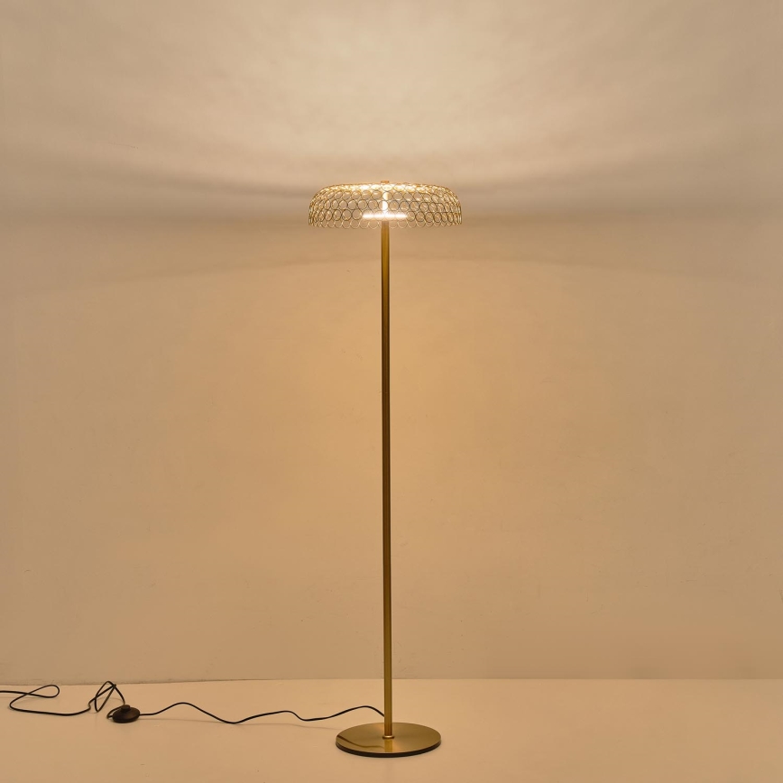 Lampada LED da terra LED/10W/230V 3000K oro