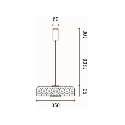 Lampada LED da terra LED/10W/230V 3000K oro