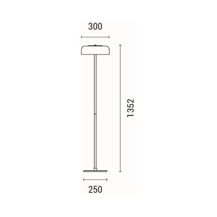 Lampada LED da terra LED/8W/230V 3000K
