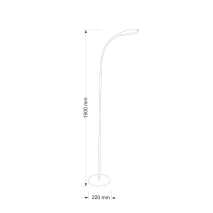 Lampada LED da terra SWAN LED/6,5W/230V bianco