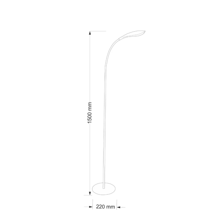 Lampada LED da terra SWAN LED/6,5W/230V bianco
