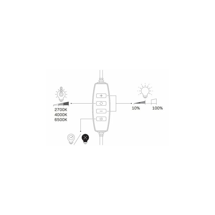 Lampada LED dimmerabile con treppiede e supporto per vlogging LED/10W/5V 2700-6500K