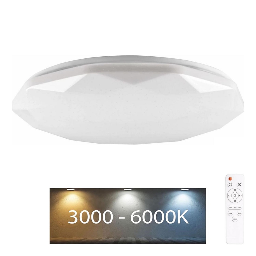Lampada LED dimmerabile da bagno GALAXY LED/72W/230V diametro 49 cm 3000-6000K IP44 + telecomando