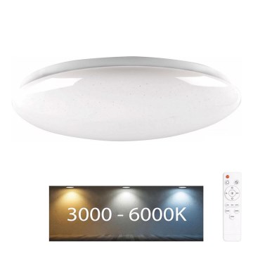 Lampada LED dimmerabile da bagno PIRIUS LED/48W/230V diametro 38 cm 3000-6000K IP44 + telecomando