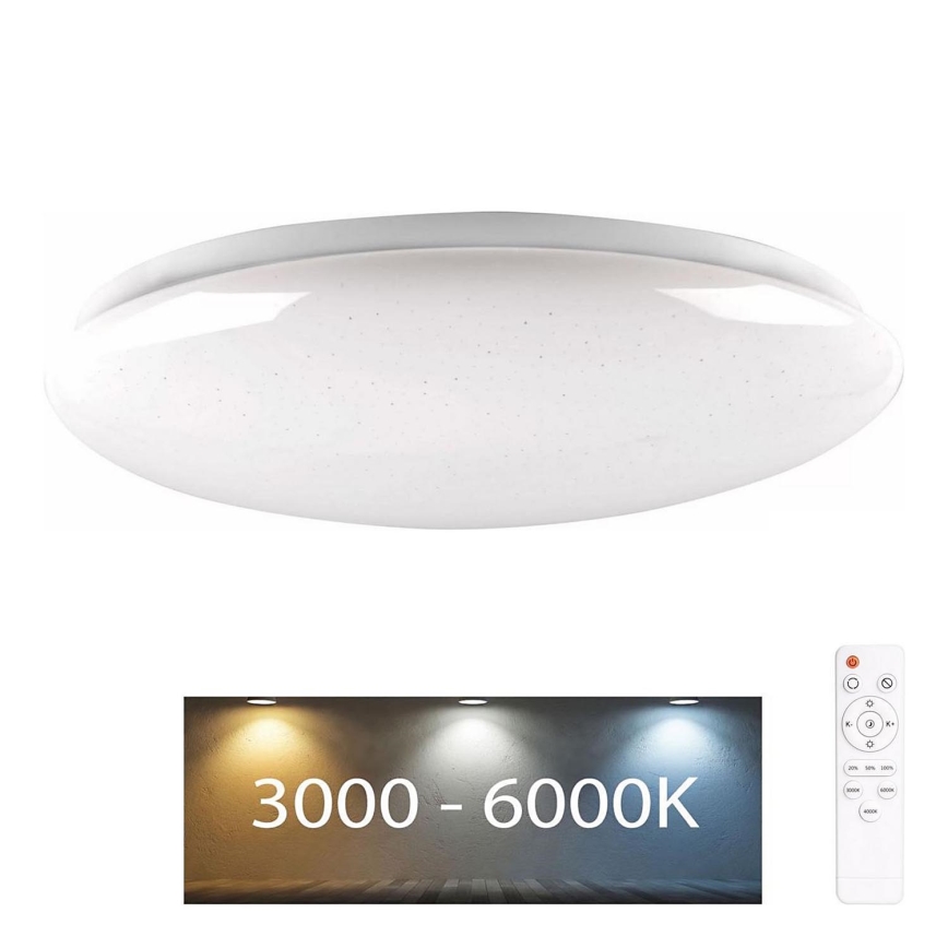 Lampada LED dimmerabile da bagno PIRIUS LED/48W/230V diametro 38 cm 3000-6000K IP44 + telecomando