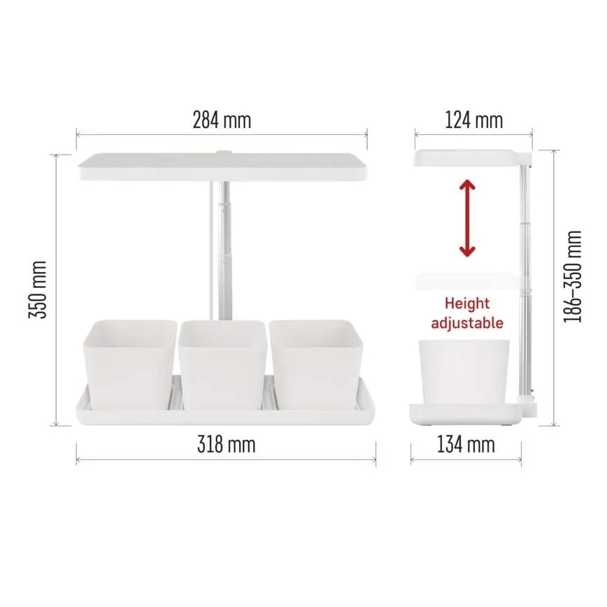 Lampada LED dimmerabile da interno per coltivazione di piante GROW LED/7W/5V