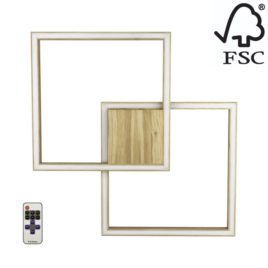 Lampada LED dimmerabile RAMME LED/48W/230V + T quercia opaco - certificato FSC
