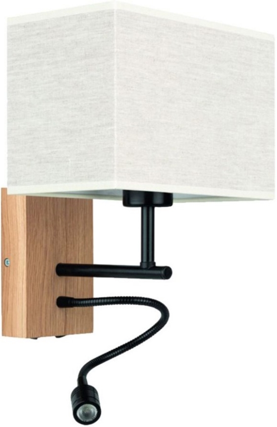 Lampada LED flessibile BOHO 1xE27/25W + LED/1W/230V rovere