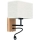 Lampada LED flessibile BOHO 1xE27/25W + LED/1W/230V rovere