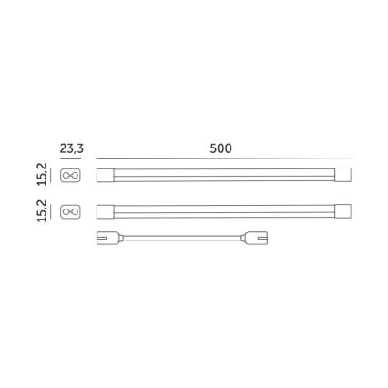 Lampada LED da sottolavello per coltivazione piante GROWLY 2xLED/8,5W/230V bianco