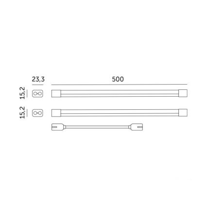 Lampada LED da sottolavello per coltivazione piante GROWLY 2xLED/8,5W/230V bianco