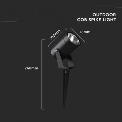 Lampada LED per esterni LED/10W/230V 4000K IP65