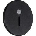 Lampada LED per scale con sensore di movimento e sensore crepuscolare MAGNIK LED/1,7W/230V 2700/3300/3900/4600/5700K nera rotonda