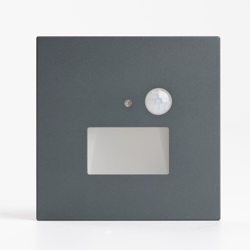 Lampada per scale LED con sensore di movimento e sensore crepuscolare LED/1,5W/230V 3000/4000/6000K antracite