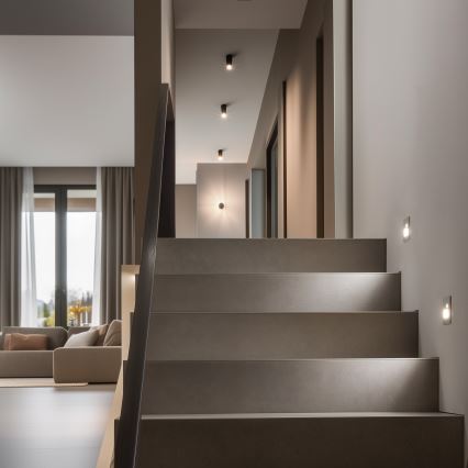 Lampada a LED per scale con sensore di movimento e sensore crepuscolare LED/1,5W/230V 3000/4000/6000K, grigio