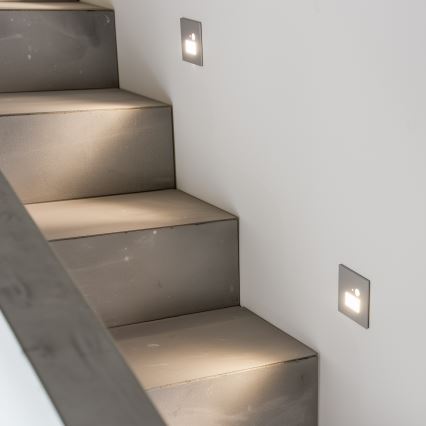 Lampada a LED per scale con sensore di movimento e sensore crepuscolare LED/1,5W/230V 3000/4000/6000K, grigio