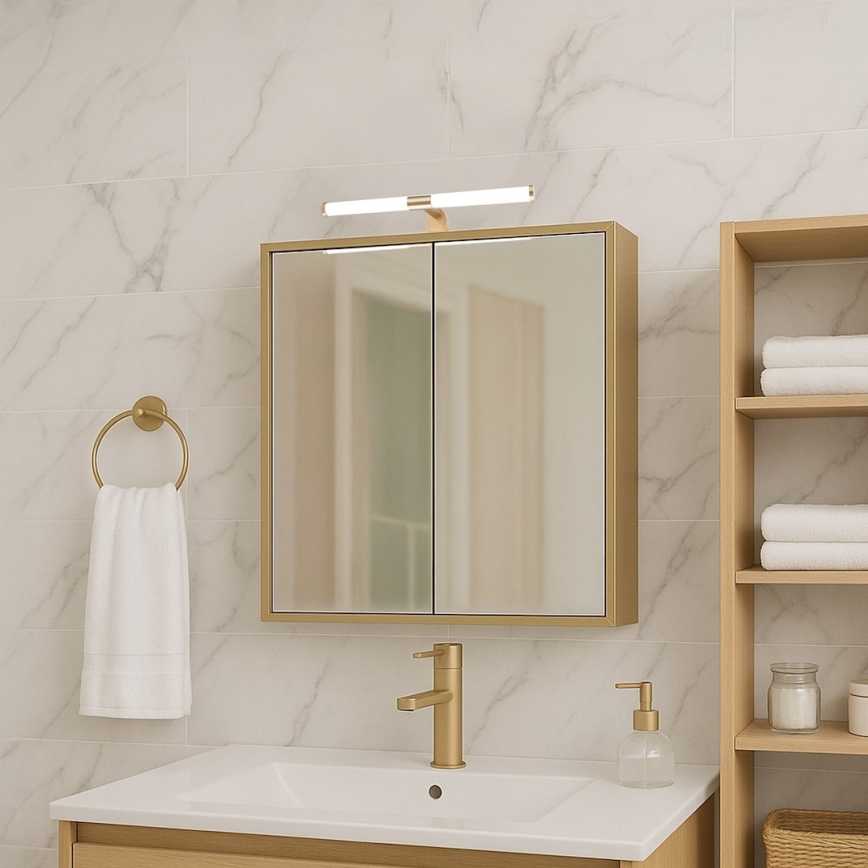 Lampada LED per specchio da bagno APA LED/6W/230V 40 cm IP44 oro