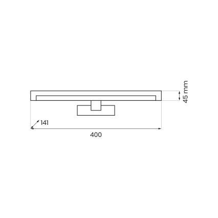 Lampada LED per specchio da bagno MIRORE LED/8W/230V 40 cm IP44 cromo lucido