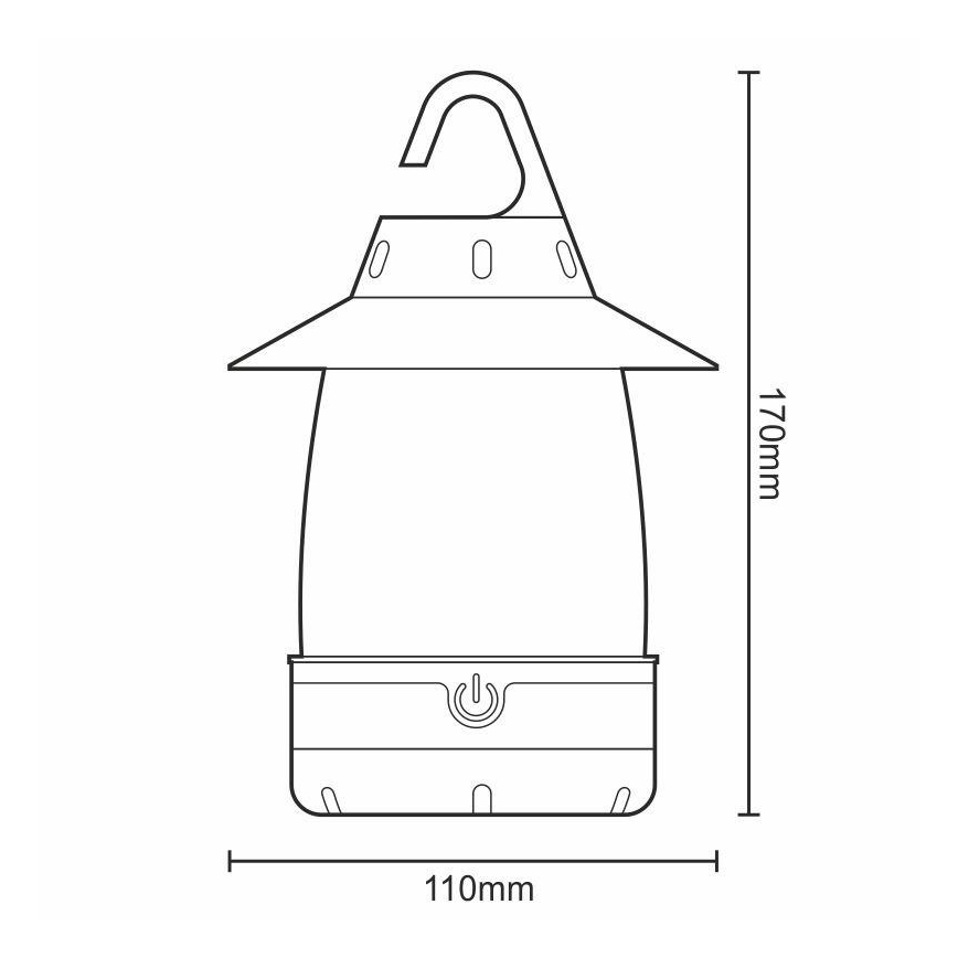 Lampada LED portatile 3xLED/4xAA IPX4