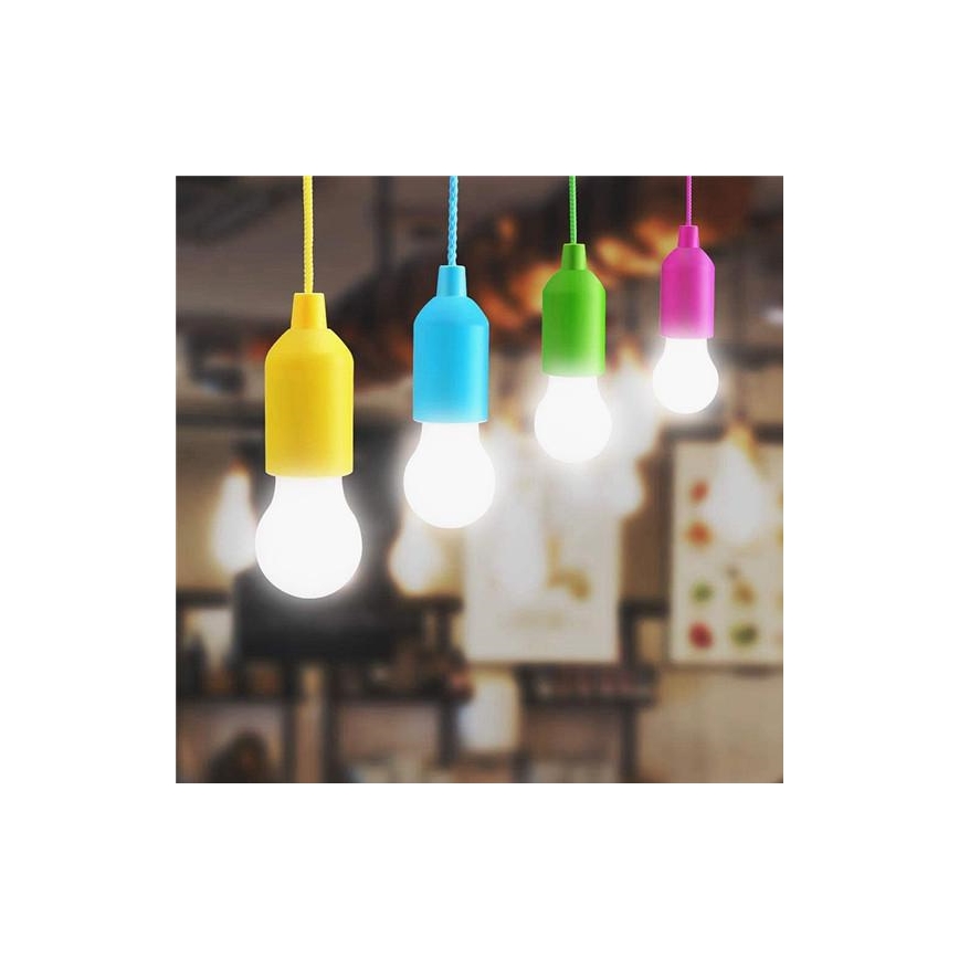 Lampada LED portatile LED/1W/3xAAA verde