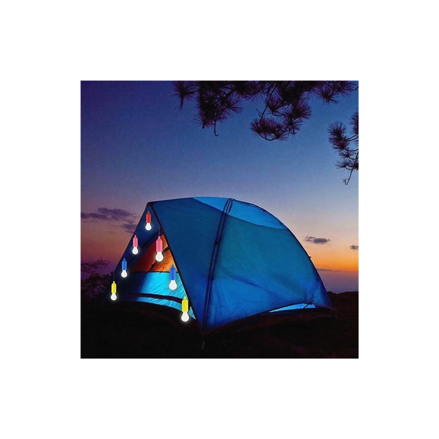 Lampada LED portatile LED/1W/3xAAA verde