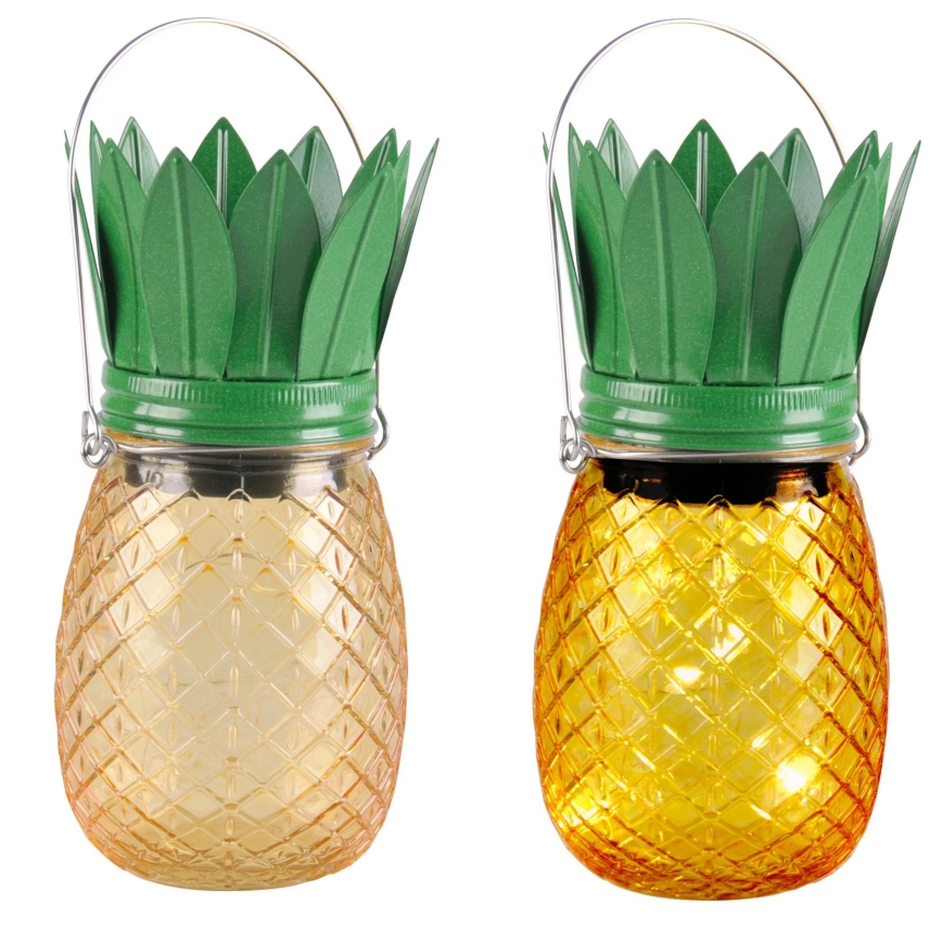 Lampada LED solare JAR LED/1,2V 150 mAh IP44 ananas